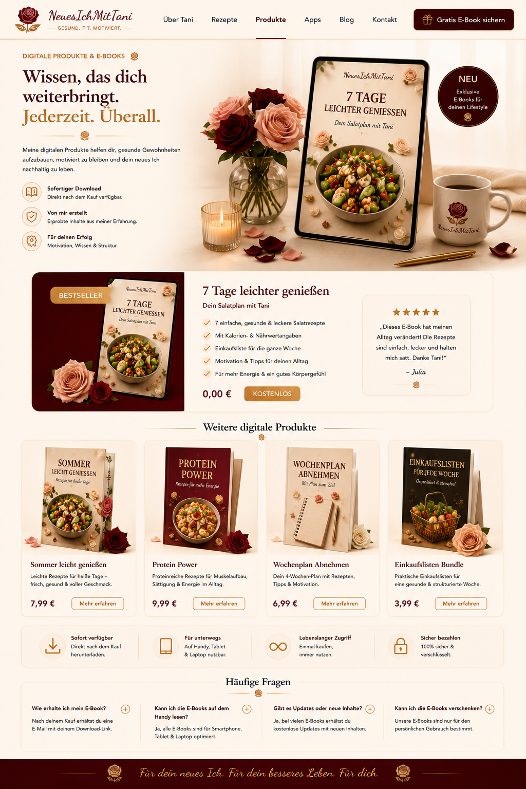 Digitale Produkte im Premium-Design